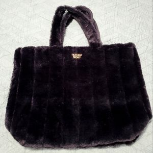 Victoria Secret Black faux fur